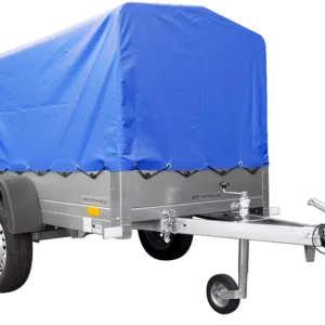 Anhänger mit Plane Garden Trailer 201 KIPP [mit Stützrad, blauer Hochplane und Hochspriegel]-Neu