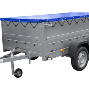 Anhänger mit zwei Achsen Garden Trailer 264/2 KIPP inkl. zusätzliche Bordwände und Flachplane-Neu