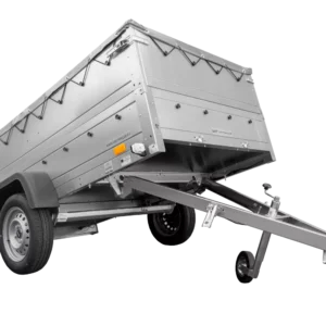 Faltbarer Pkw Anhänger Garden Trailer 230 KIPP mit zusätzlichen Bordwänden, Stützrad, Flachplane und Planenträgern]-Neu