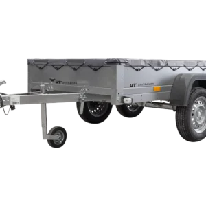 Garden Trailer 264/2 Kipp Mit Stützrad, Graue Flachplane Und Planenträger-Neu