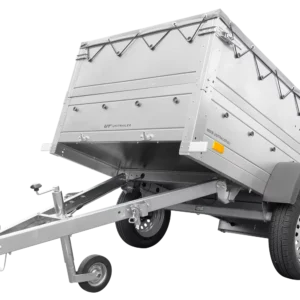 Kippbarer Pkw Anhänger Garden Trailer 200 KIPP mit zusätzlichen Bordwänden, Stützrad und Flachplane-Neu