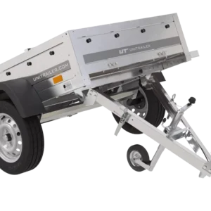Kleinanhänger für Pkw Garden Trailer 150 KIPP 150×106 cm 750 kg [mit Flachplane, Planenträgern, Stützrad]-Neu