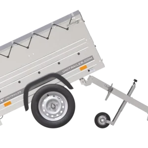 Neu Anhänger Garden Trailer 150 KIPP mit zusätzlichen Bordwänden, Stützrad und Flachplane-Neu