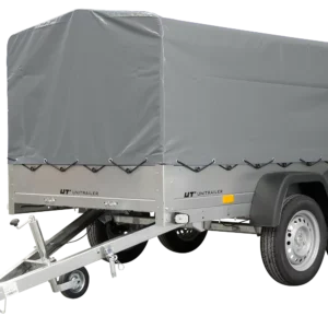 Unitrailer Garden Trailer Anhänger 264/2 Kipp Mit Stützrad, Spriegel Und Grauer Plane-Neu